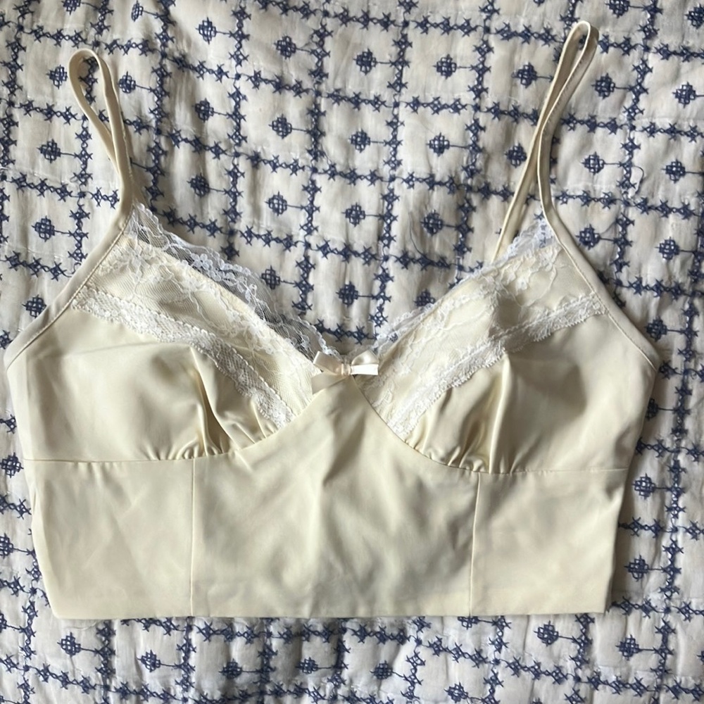 Lace corset style top